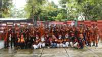 Foto bersama usai Rapat Pemilihan Pengurus (RPP) PAC Pemuda Pancasila Kecamatan Karimun, Meral, Tebing dan Meral Barat di Kolam Pancing Restu Bumi, Tebing, Minggu (25/8/2024). (JurnalTerkini.id/edy kencana)