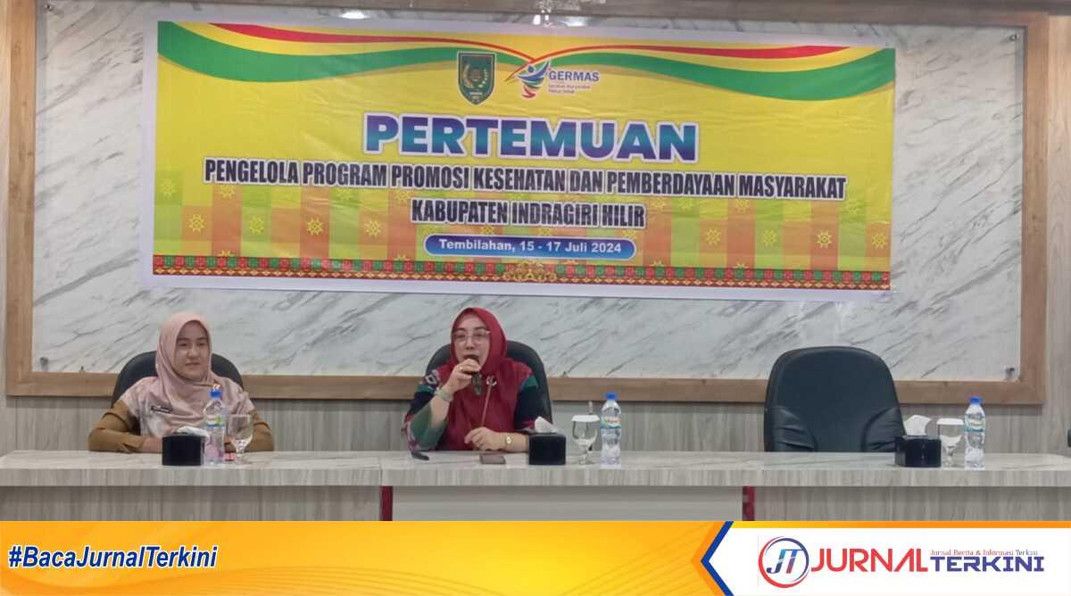 Dinas Kesehatan Kabupaten Indragiri Hilir (Dinkes Inhil) menggelar pertemuan Peningkatan Pengelola Program Promosi Kesehatan dan Pemberdayaan Masyarakat yang berlangsung pada 15-17 Juli 2024. (JurnalTerkini.id/Abdullah)