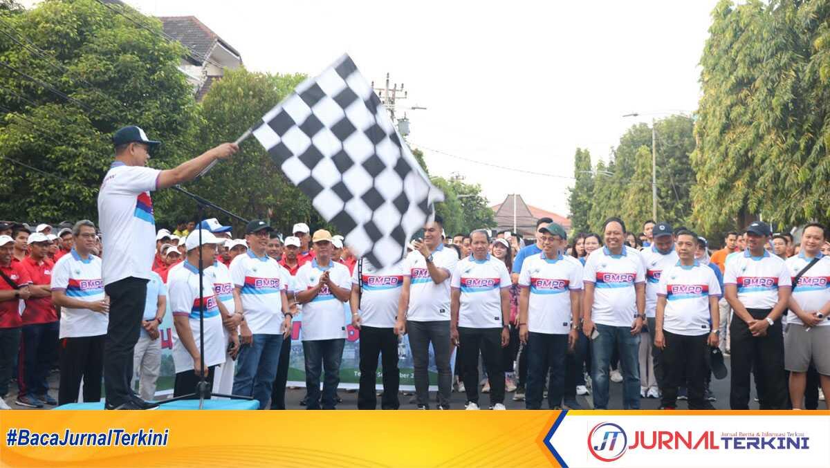 Pembukaan Porsebank 2024, Di GOR Polrtrans Jl. Perintis Kemerdekaan Kota Tegal. Sabtu (07/09/2024). (Foto: Humas Pemkot Tegal)