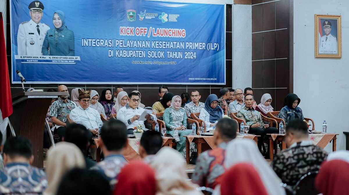 Peluncuran program Integrasi Layanan Kesehatan Primer (ILP) di Kabupaten Solok, Kamis (12/09/2024). (Foto: Kominfokabsolok.