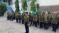 Gelar Apel Pembukaan Taruna Melati Hizbul Wathan Qobilah SMA Muhata, Jumat (18/10/2024) di halaman SMA Muhammadiyah Kota Tegal. (JurnalTerkini.id/Supriyadi)