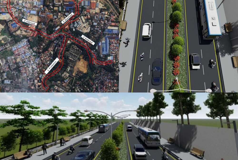 Maket Pusat jalan Pelabuhan Batu Ampar - Kampung Seraya (Jalan Kuda Laut) - Prambanan - Majapahit). (foto: humasbpbatam)