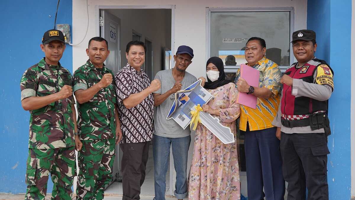 progres relokasi warga rempang eco-city Satu kepala keluarga yang bergeser ke hunian baru di Tanjung Banun, Rabu (16/10/2024). (foto: humas bp batam)