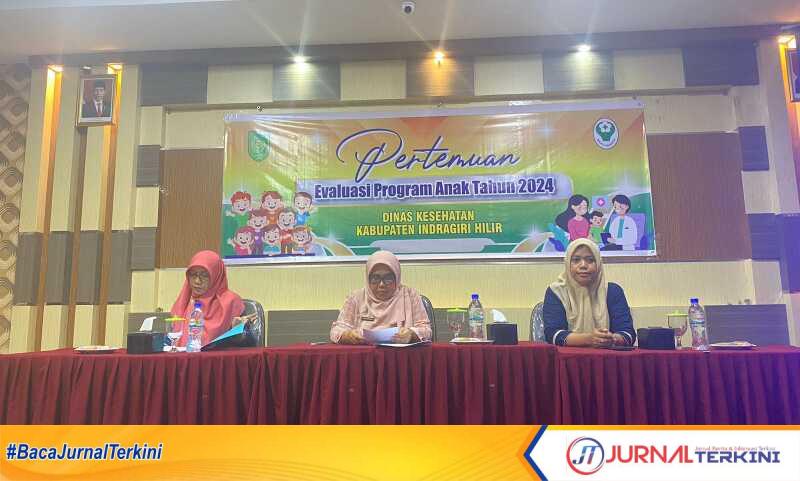 Dinas Kesehatan Kabupaten Inhil melaksanakan pertemuan evaluasi program anak di salah satu hotel di Tembilahan, Senin (5/8/2024). (JurnalTerkini.id/Abdullah)