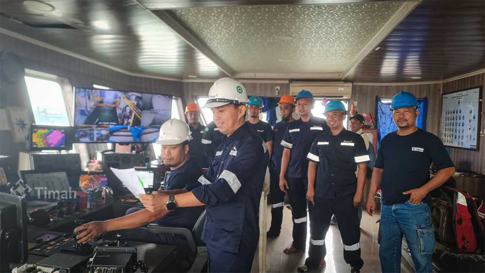 Joni Kambia, Departement Head KIP 99, yang bertugas di perairan Kundur, Kabupaten Karimun, Provinsi Kepulauan Riau. (foto: timah)