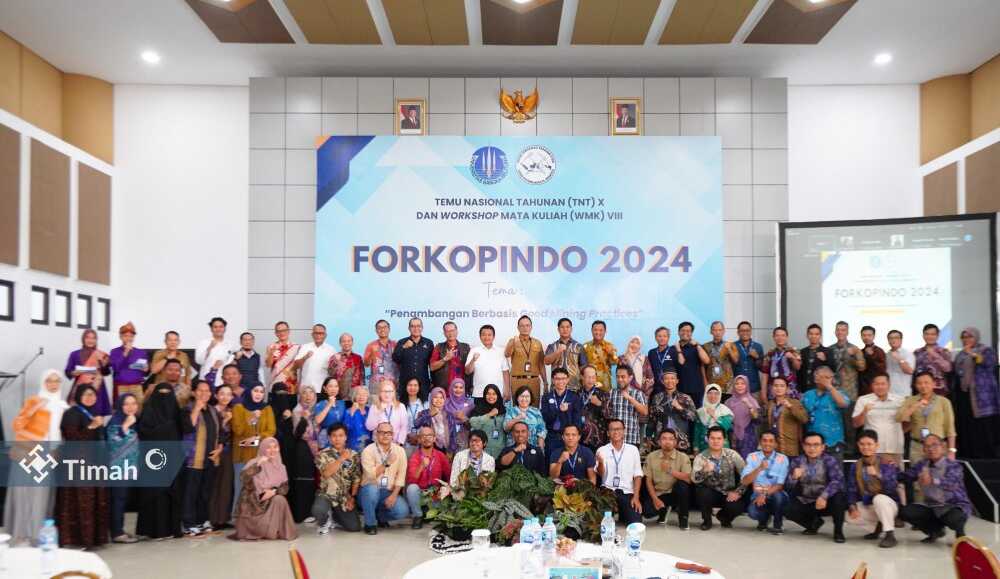 Temu Nasional Tahunan (TNT) X dan Workshop Mata Kuliah (WMK) VIII Forkopindo 2024, yang berlangsung di Pangkalpinang, Provinsi Bangka Belitung (24-26/11/2024). (Timah)