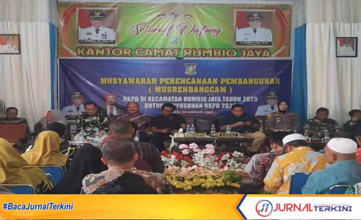 Kecamatqn Rumbio Jaya Kabupaten Kampar menggelar Musyawarah Perencanaan Pembangunan (Musrenbangcam), Kamis (23/1/2025). (JurnalTerkini.id/canggih)