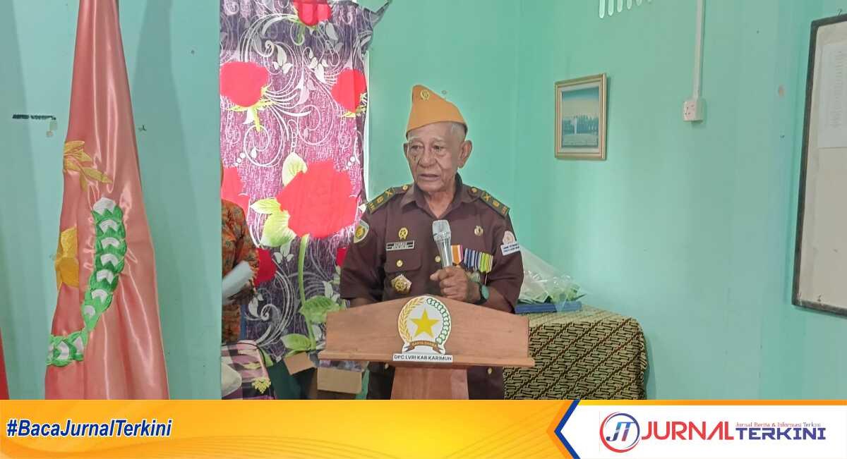 Ketua DPD Legiun Veteran Republik Indonesia (LVRI) Kabupaten Karimun Achmad Djambi (JurnalTerkini.id/edy kencana)