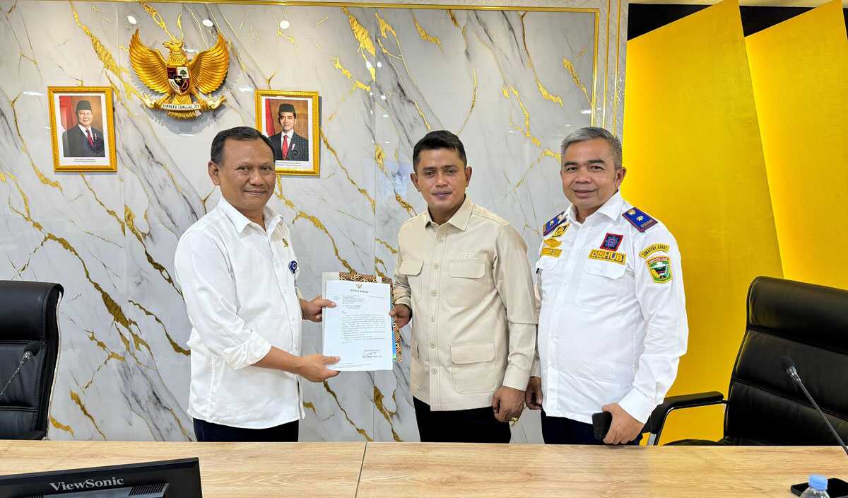 Jon Firman Pandu kunjungi Kemenhub RI, Jakarta Selasa (07/01/2025). (foto: diskominfosolok)