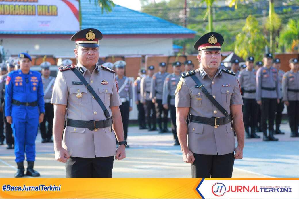 Serah terima jabatan kasat Intelkam Polres Inhil, (Humas polres Inhil)