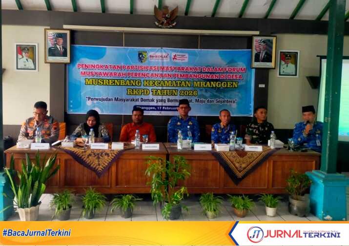 Acara Musrenbang Kecamatan Mranggen Demak di Pendopo Kecamatan Mranggen (jurnalterkini.id/Ponco)