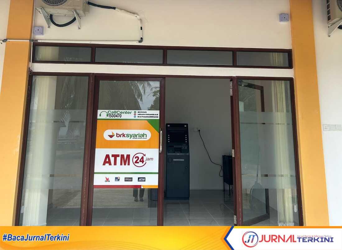 Bank Riau Kepri (BRK) Syariah Cabang Anambas Tarempa menambah satu mesin ATM di Kecamatan Jemaja Timur terkhusus Desa Kuala Maras. (JurnalTerkini.id/fendi)