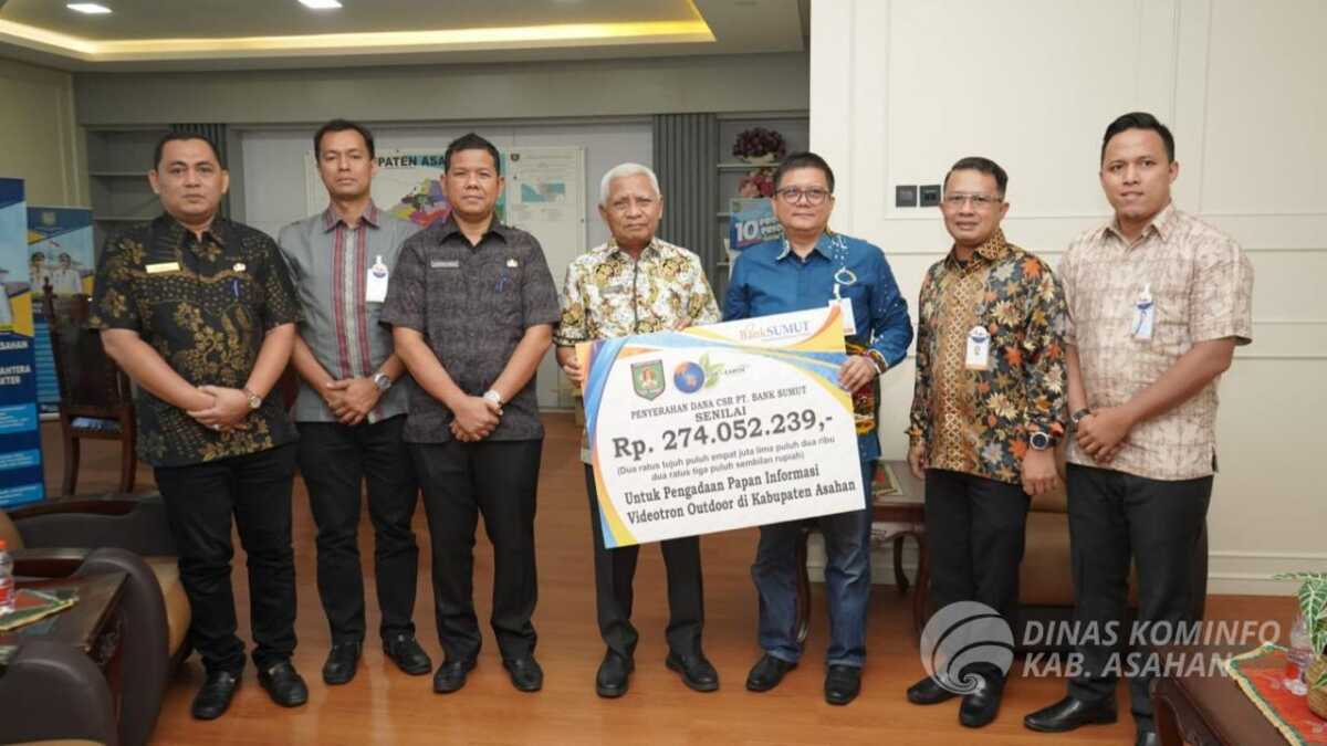 bupati Asahan audiensi bank sumut Bupati Asahan H Surya BSc menerima audiensi PT Bank Sumut Cabang Kisaran di Ruang Kerja Rumah Dinas Bupati Asahan, Jumat (31/01/2025). (Foto: Diskominfo Asahan)
