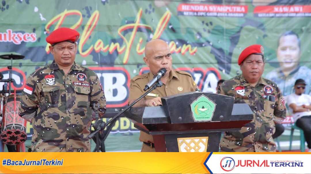 Pelantikan Dewan Pimpinan Cabang Gerakan Rakyat Indonesia Bersatu (DPC GRIB JAYA) Kabupaten Asahan periode 2025 - 2029 berlangsung meriah dan sukses di lapangan Hoki Kisaran, Kabupaten Asahan, Selasa (25/2/2025). (JurnalTerkini.id/fran manurung)