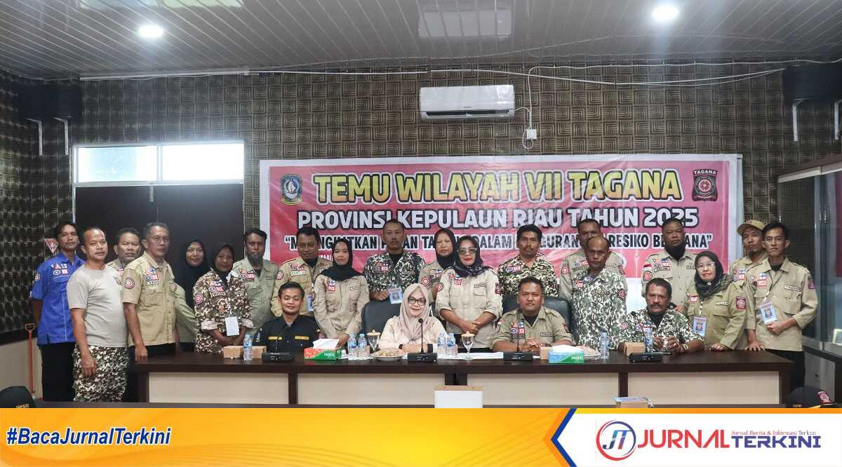 Temu Wilayah VII Tagana Provinsi Kepri di aula Dinas Sosial Provinsi Kepri pada Sabtu (8/2/2025). (dokumentasi pribadi)