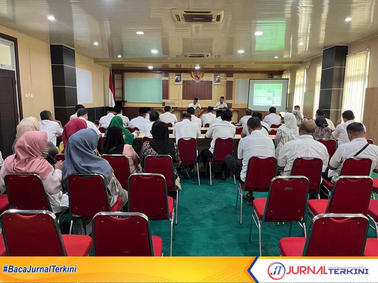 Bupati Indragiri Hilir, H. Herman, Yang di wakili pj sekda Inhil,Tantawi Jauhari memimpin rapat expose terkait kegiatan amaliyah Ramadan
