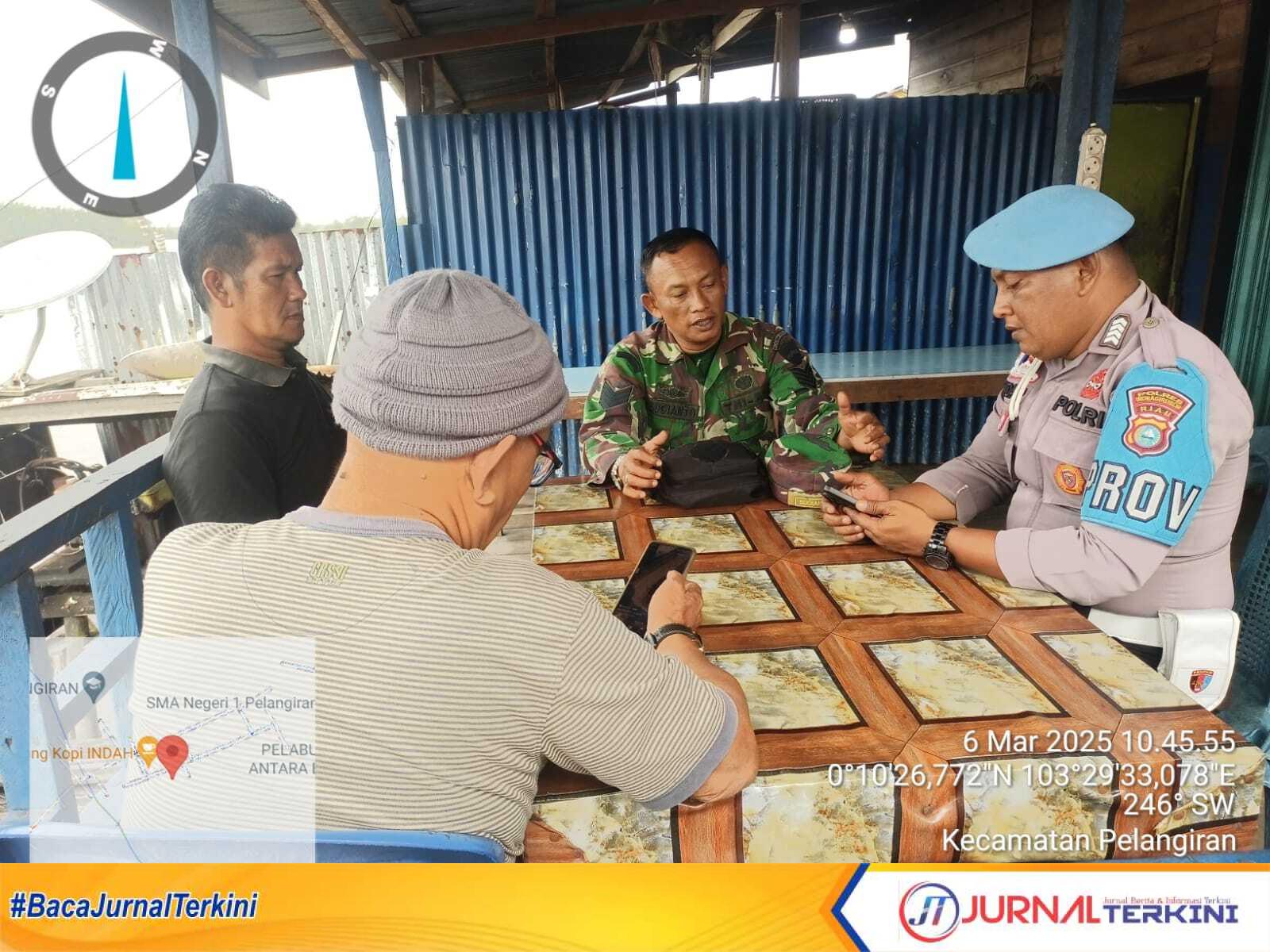 Babinsa Koramil 10/Plg, Serma Sugianto Gelar Komsos di Kelurahan Pelangiran