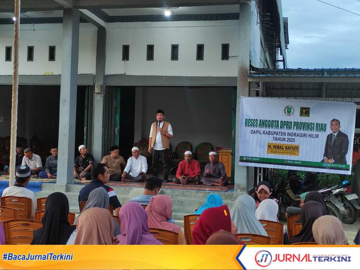 H Ikbal Sayuti saat melaksanakan kegiatan silaturahmi dalam rangka reses II tahun 2025 di wilayah dapil pemilihannya Indragiri Hilir (6/3/2025)