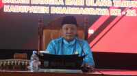 Jemmi Hendra Ketua DPRD Dharmasraya Jemmi Hendra memimpin rapat paripurna dengan agenda peringatan Hari Ulang Tahun (HUT) ke-21 Kabupaten Dharmasraya, Selasa (7/1/2025). (Dokumentasi pribadi)