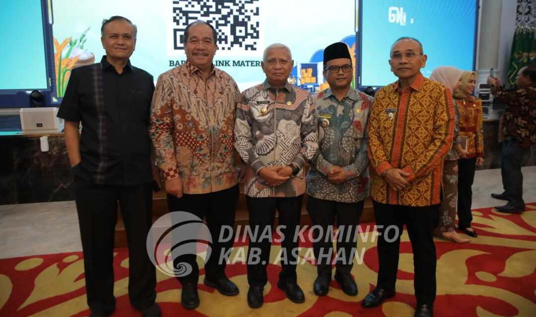 TPID sumut Bupati Asahan Taufik Zainal Abidin Siregar, S.Sos., M.Si mengikuti pelaksanaan Rapat Koordinasi Provinsi (Rakorprov)/High Level Meeting (HLM) dan Capacity Building Tim Pengendali Inflasi Daerah (TPID) Se-Provinsi Sumatera Utara Tahun 2025 di Aula Tengku Rizal Nurdin Jl. Sudirman No. 41 Medan, Jumat (14/03/2025). (Diskominfo Asahan)