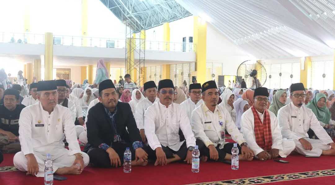 Pemerintah Kabupaten Dharmasraya gelar tabligh akbar HUT Kabupaten Dharmasraya ke-21 bersama Buya Dr. Syofyan Hadi,S.S,M.Ag, MA.Hum di Masjid Agung Dharmasraya, Jumat (10/01/2025). (Dokumentasi pribadi)