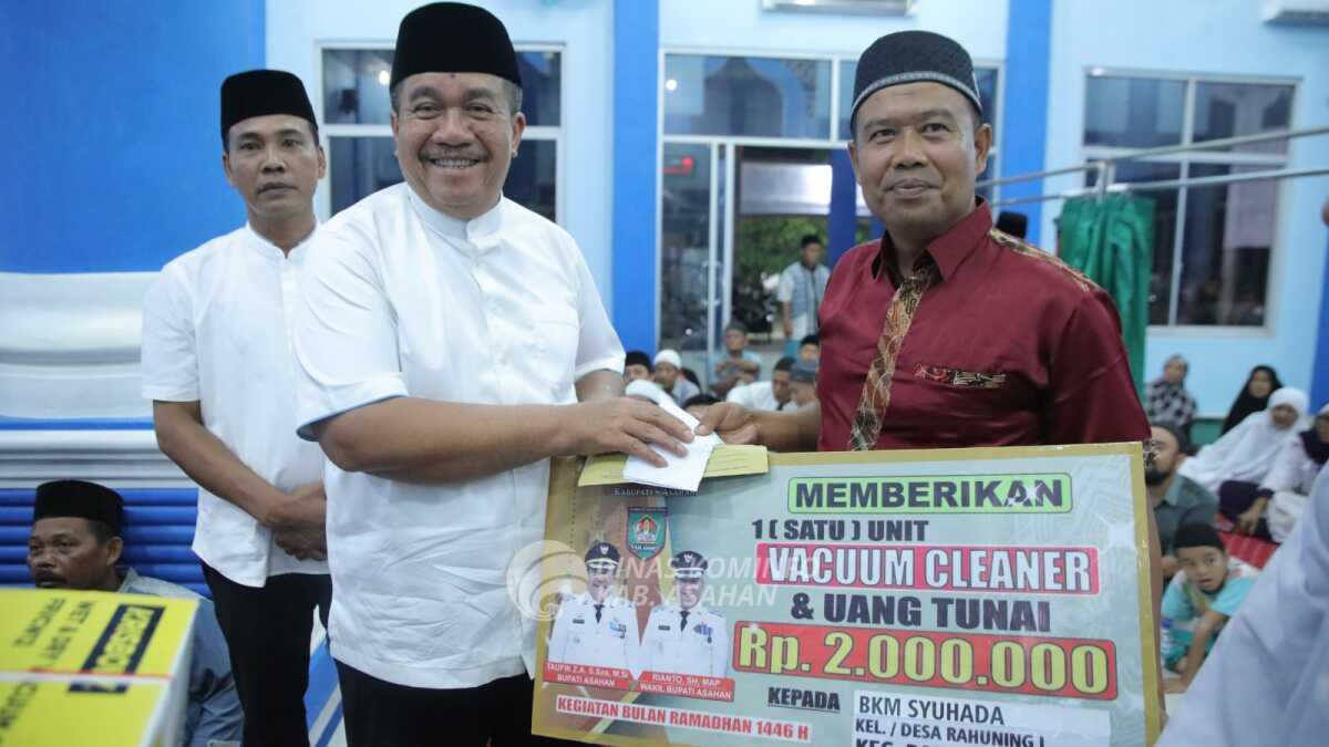 bupati Asahan Safari Ramadhan Pemerintah Kabupaten Asahan mengunjungi 202 Masjid/Mushola se-Kabupaten Asahan, Kamis (06/03/2025). (Diskominfo Asahan)