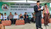 hab kemenag Dharmasraya Wakil Ketua DPRD Kabupaten Dharmasraya Sujito hadiri upacara sekaligus penutupan Kemah Amal Bakti (KEMABA) yang digelar di Alinia Park and Resort Lawai Nagari Gunung Medan, Jumat (03/01/2025). (Dokumentasi pribadi)