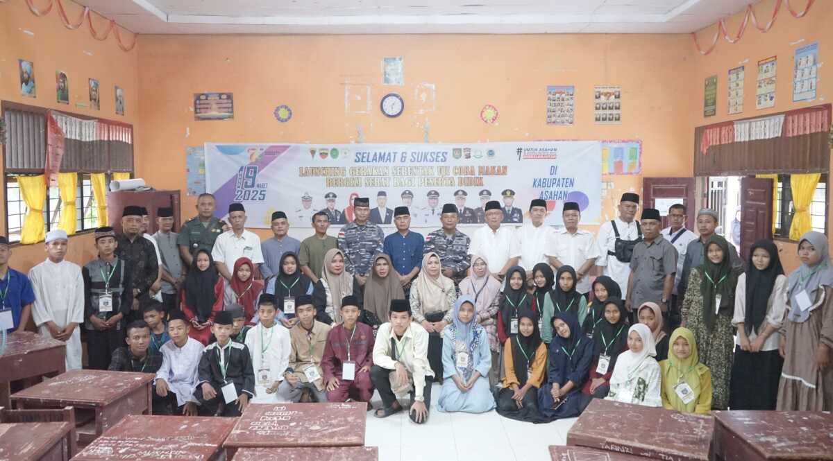 pesantren kilat Ramadhan Asahan Pemerintah Kabupaten (Pemkab) Asahan mengadakam pesantren kilat Ramadhan 1446 H/2025 M bagi para siswa siswi SMP negeri dan swasta se-Kabupaten Asahan, Rabu (19/03/2025). (Diskominfo Asahan)