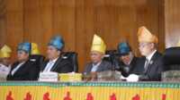 Dewan Perwakilan Rakyat Daerah (DPRD) Kabupaten Asahan menggelar rapat Paripurna Hari Jadi Kabupaten Asahan ke-75 Tahun 2025 di Aula Rambate Rata Raya Sekretariat DPRD Kabupaten Asahan, Sabtu (15/03/2025). (Diskominfo Asahan)