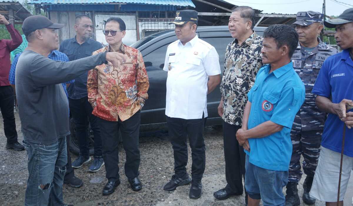 Peninjauan industri pengolahan kerang kepah di Panton, Desa Bangan Asahan, Kecamatan Tanjung Balai, Kabupaten Asahan, Sabtu (12/04/2025). (Diskominfo Asahan)