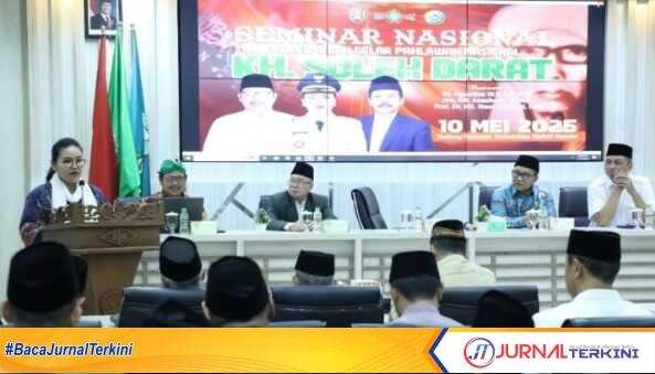 Agustina, Wali Kota Semarang, saat membuka Seminar Nasional Pengusulan Gelar Pahlawan Nasional KH. Sholeh Darat,./Dok Foto.Humas.(jurnalterkini.id/Ponco)