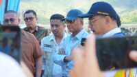 proyek Fly Over Sitinjau Lauik Wagub Vasco Ruseime bersama Menteri PU RI saat tinjau beberapa proyek prioritas di Sumbar, Sabtu (03/05/2025).(Foto Adpim sumbar).