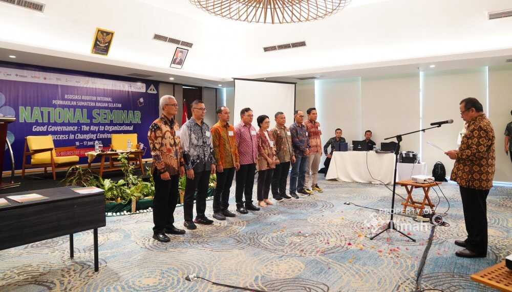 Asosiasi Auditor Internal (AAI) perwakilan Sumatera bagian selatan, menggelar Seminar Nasional dengan tema "Good Governance: The Key to organizational Success in a Changing Environtment" di Ballroom Tanjung Binga Swissbell Belitung, (16-17/06/2025). (timah)
