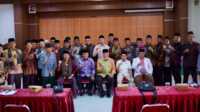 Bupati Solok, Jon Firman Pandu hadiri halal bihalal FK3S di Balairung BPSI Sumbar pada Sabtu (26/04/2025). (Foto DiskominfokabSolok).