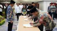 pelantikan pejabat bp batam Kepala Badan Pengusahaan (BP) Batam, Amsakar Achmad resmi melantik 23 Pejabat Struktural Tingkat II di lingkungan BP Batam di Balarungsari BP Batam, Senin (16/6/2025). (humasbpbatam)