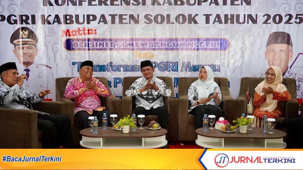 konferensi pgri solok Konferensi PGRI Kabupaten Solok ke-23 Tahun 2025, Kamis (19/06/2025). (Foto DiskominfokabSolok).
