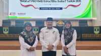 Kepala MTsN 6 Kota Padang, H. Yakub, M.Pd bersama tim, mengikuti Rapat Kerja Daerah Tim Pembina UKS/M Provinsi Sumatera Barat di Aula Kantor Gubernur Sumbar, Selasa (8/7/2025). (JurnalTerkini.id/Amryan)