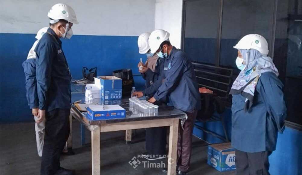 PT Timah tes urine karyawan untuk mewujudkan lingkungan kerja yang bebas narkoba. (timah)