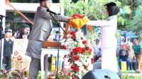 Pemko Padang gelar Upacara Peringatan HUT RI ke 80 di Lap Tugu Apeksi, Minggu (17/08/2025). (Foto Kominfo Padang).