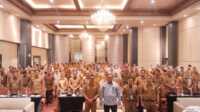 Pemko Padang adakan kegiatan Sosialisasi Perpres Nomor 46 Tahun 2025 dan Implementasi Pekerjaan Konstruksi dalam Katalog Inaproc Versi 6. (Foto Kominfo Padang).