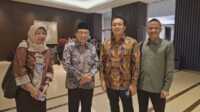 Wawako Padang Maigus Nasir (no 2 dari kiri) saat menghadiri pemaparan kebijakan dan pelaksanaan Program Adipura 2025 di Jakarta, Senin (4/8/2025). (Foto Diskominfo Padang).