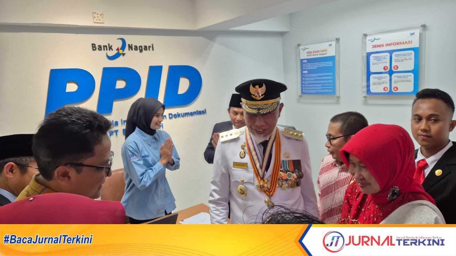 Gubernur Sumbar Resmikan PPID Bank Nagari, Minggu (17/08/2025) (Foto : Adpim Sumbar).