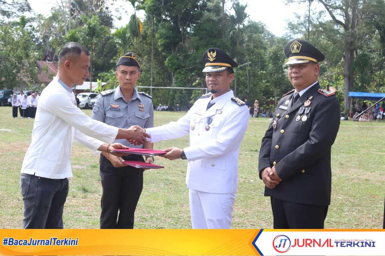 Penyerahan Remisi pada Hari Kemerdekaan RI ke 80 di Lapas Suliki, Kab Lima Puluh Kota, Sumbar.