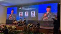 Gubernur Mahyeldi menjadi salah satu pembicara pada acara Pekan Iklim Bali 2025, Senin (25/8/2025). (Foto Adpim Sumbar).