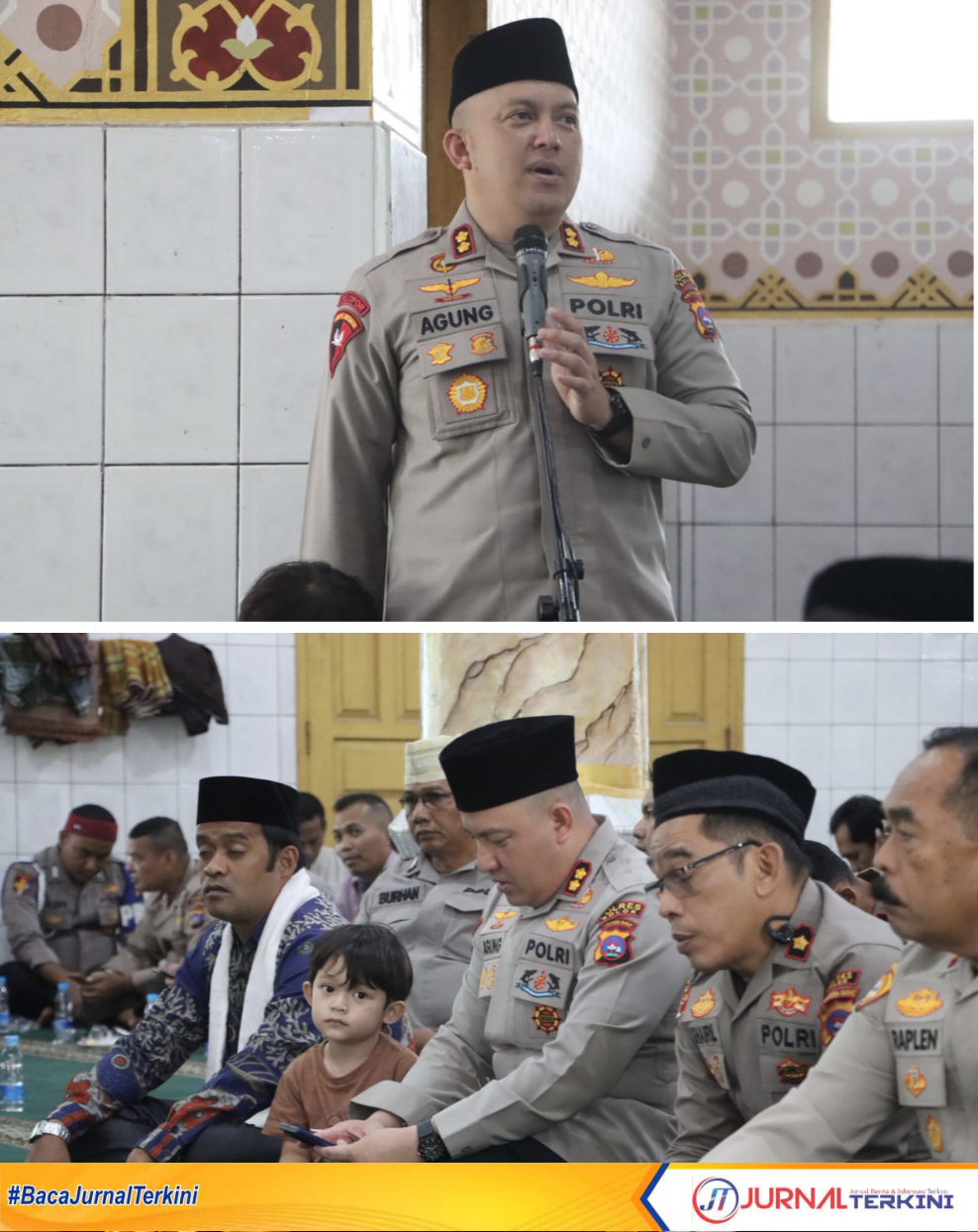 Kapolres Solok AKBP Agung Pranajaya, S.I.K., saat memimpin lang kegiatan pembinaan Binrohtal bagi personil Polres Solok pada Kamis (28/08/2024). (Foto Humas Polres Solok).
