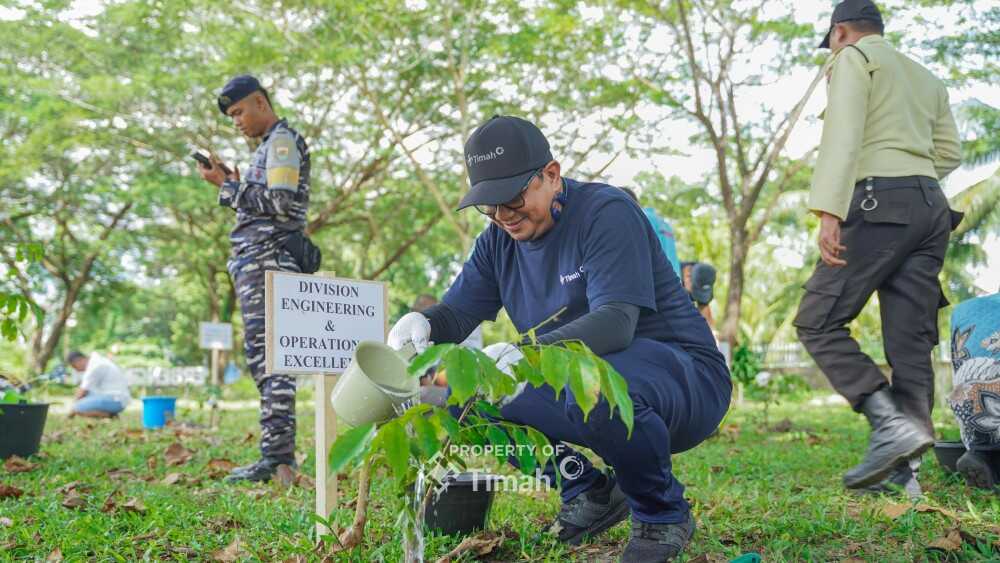1000 pohon pt timah PT Timah Tbk memperkuat komitmen kelestarian lingkungan dan dukungan ekonomi masyarakat melalui program "Seribu Pohon untuk Negeri." (Timah)