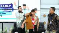 Fadly Amran saat melepas keberangkatan Kontingen WMSJ Kota Padang untuk ikuti ajang WMSJ 2025 di Buperta, Jaktim. (Dok ist).