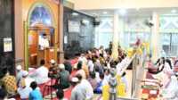Wako Fadly saat Subuh Mubarokah di Masjid At-Taubah Padang. (Dok ist).