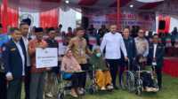 HUT ke-65 Karang Taruna, sekaligus BBKT 2025 digelar di Lap, Balai Kota Aie Pacah, Jumat (26/9/2025). (Foto Kominfo Padang).