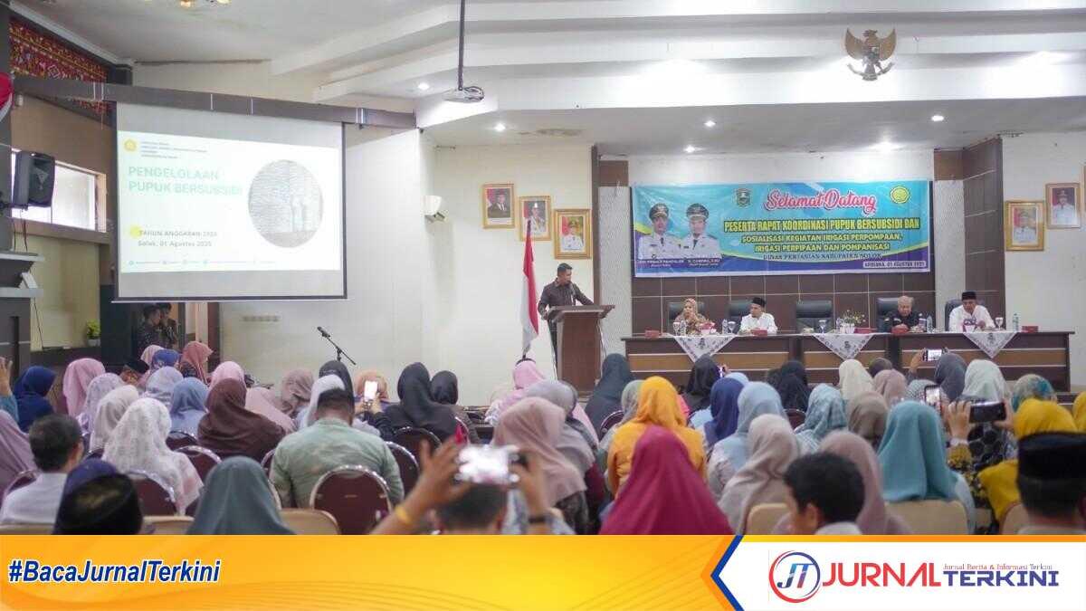 Bupati Solok Buka Rapat Koordinasi Pupuk Bersubsidi dan Sosialisasi Kegiatan Irigasi Perpompaan (Dok ist).